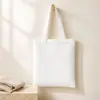 Bolsa tote de fita com logo de evento corporativo personalizado, bolsa de lona grande capacidade com estampa corporativa para compras, bolsa tote de mão