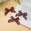 Pasador de Pelo Hecho a Mano con Lazo de Cuadros de Colores Escoceses de 1 cm Accesorios Ropa Accesorios DIY Caja de Regalo