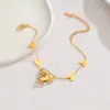 Conjunto de Joias Popular Transfronteiriço de Luxo Leve Exquisito Pérola de Amor Irregular Joia de Mão Simples de Nicho Colar