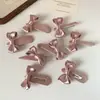 Nuevo Estilo de Principios de Primavera Fresco y Sencillo Pinza para el Cabello con Lazo para Niñas, Versátil para el Uso Diario, Flequillo Lateral y Cabello Suelto Pinza BB Pinza para el Cabello