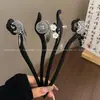 Horquilla Negra de Ébano Estilo Antiguo para Mujer, Horquilla con Borla Estilo Chino Nuevo, Nuevo Modelo 2026 Horquilla para Recogido, Accesorio Hanfu para Mamianqun