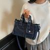 Bolso de Mano de Mezclilla de Gran Capacidad 2025 Nuevo Retro Tote para Mujer Moda Tendencia Versátil Bolso de Hombro Cruzado