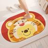 Alfombrilla de Diatomeas Suave Absorbente de Agua Secado Rápido Dibujos Animados para Baño Alfombrilla Antideslizante de Goma Infantil para Entrada de Baño del Hogar