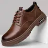 2026 Novos Sapatos Masculinos Formais de Couro para Negócios Masculinos Antiderrapantes Casuais Respiráveis Resistentes ao Desgaste Britânicos Workwear Solado Macio Juventude