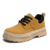Botas Hombre Primavera y Otoño Nuevo Estilo Británico Exterior Casual Deportivo Caña Baja Zapatos de Trabajo Calzado Juvenil de Moda para Hombre