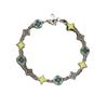 Estilo INS Diseño de Nicho Esmalte Flor Antigua Pulsera Lujo Ligero Gama Alta Colorido Trébol de Cuatro Hojas Pulsera Personalizada Versátil