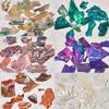 Joyería japonesa para uñas, piezas de concha, piezas ultrafinas de abulón grande, fragmentos coloridos, parche decorativo para uñas, color mágico DIY
