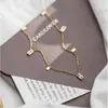 Temperamento Banho de Ouro 18k Corrente para Clavícula de Alta Qualidade Cristal Quadrado com Franja Colar de Nicho para Mulheres Zircônia Diamante Não Desbota
