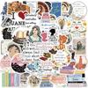 50 Adesivos de Grafite de Romances Britânicos Jane Austen para Decorar Guitarra Caderno Mala Adesivos DIY