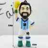 Llavero Estrella de Fútbol Figura 3D Colgante Pequeño Llavero Figura de Jersey Regalo para Fanático Colgante de Fútbol