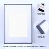 Marco de Fotos de Aleación de Aluminio Plateado con un Borde Blanco Delgado para Arte, Decoración del Hogar y Decoración de Tela, Adecuado para Exhibición en Mesa