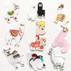 Nueva Muestra Hecha Pegatinas de Tela Bordadas de Animales de Dibujos Animados Alpaca Ropa Infantil Decorativa Parche para Agujeros