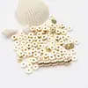 Cuentas Espaciadoras Gruesas de Cobre Chapado en Oro de 18 Quilates para Pulseras y Accesorios de Estrella y Luna Bodhi, Vajra, Cabeza de Mono y Semilla de Pasión