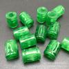Cuentas de piedra de jade con agujero grande, cuentas de barril de tres vías, venta al por mayor, accesorios de joyería de jade para bricolaje, cuentas sueltas, cuentas de dinero al por mayor