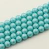 Cristal Shijia Austríaco 5810-2028 azul esmeralda claro furo passante Pérola DIY brincos pulseira colar pingente acessórios