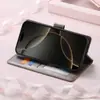 Adecuado para funda de teléfono abatible con diseño de mariposa VIVOY05, soporte con hebilla magnética MOTOG75, cubierta protectora anticaídas