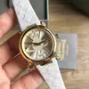 Dropshipping Reloj Vivian Westwood Azul Hielo Triturado Nuevo Reloj Morado Ciruela para Mujer Fruta del Dragón Saturno Reloj Pequeño Dorado