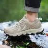 Novos sapatos casuais masculinos para trilha e montanhismo, transfronteiriços, para todas as estações, de tamanho grande, leves, confortáveis, respiráveis e duráveis, disponíveis para atacado
