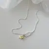 Collar de Estrella Dorada de Cinco Puntas Estilo Coreano para Mujer, Diseño Retro de Nicho, Personalidad Fresca y Elegante, Cadena para Clavícula con Borla