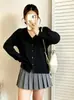Top versátil de manga larga holgado para mujer talla grande, un cárdigan de punto casual para otoño de 2026, perfecto para mujeres con un poco de sobrepeso.