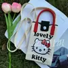 Nueva Bolsa de Teléfono Tejida de Dibujos Animados Kt, Bolso Cruzado de Diseño de Nicho, Bolso Tejido de Dibujos Animados Moderno y Versátil, Venta al por Mayor de Fábrica