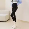 Leggings de maternidad para primavera y otoño 2026 nuevos delgados talla grande pantalones de tiburón Barbie pantalones de maternidad que no aprietan la barriga