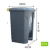 Cubo de basura médico con contenedor amarillo engrosado para objetos punzocortantes para almacenamiento de residuos de hospital y clínica con pedal