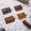 Porta-Cartões Grande Capacidade em Couro PU Simples, Porta-Cartões de Visita, Porta-Cartão Bancário com Botão de Pressão, Porta-Cartão de Identidade, Carteira
