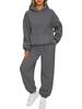 2023 Comércio Exterior Europeu e Americano Outono/Inverno Novo Amazon Feminino 2 Peças Casual Hoodie Sportswear Calças terno