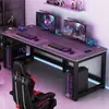Escritorio de computadora para uso doméstico, adecuado para dormitorio, estudio y oficina; escritorio de juegos simple para dos personas