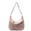 Bolsa de ombro grande com estilo coreano e fresco, bolsa casual para meninas, 2025, bolsa bordada com desenho animado em estilo japonês