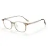 Armazón de TR estilo coreano, adecuado para caras redondas y cuadradas, anteojos para mujer, modelo 26247, ultraligero, hace que la piel luzca más brillante, para miopía, ajuste profesional de lentes