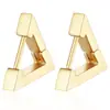 Pendientes Europeos y Americanos de Moda Transfronterizos con Forma Especial Geométricos Pentagonales Corazón de Melocotón Diamante Forma de U Cuadrado Octágono Hebilla de Oreja