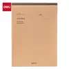 Caderno de Rascunho Deli D1628 com Papel de Rascunho em Branco Dividido para Estudantes, Papel para Cálculo Matemático, Proteção para os Olhos, Rasgável