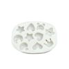 Molde de Silicone Combinado Formato Estrela Lua Coração Coroa Desenho Animado Molde para Decoração de Bolo Mousse de Chocolate DIY