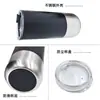 Taza Termo Acero Inoxidable 304 Tapa de Botón Transfronterizo Amazon Tubo Recto Portátil para Coche Taza de Café Regalo de Empresa Venta al por Mayor
