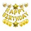 Conjunto de Balões Feliz Aniversário Transfronteiriço Decoração de Festa de Aniversário Balões com Lantejoulas Decorações de Balão para Festa de Aniversário