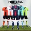 Uniformes de Fútbol al por Mayor para Niños/Adultos, Uniformes de Equipo de Entrenamiento de Competición, Ropa Deportiva, Playeras de Verano de Manga Corta con Estampado