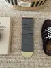 Calcetines Vintage Nuevos para Mujer Otoño/Invierno 2026, Algodón Puro, Rayas de Bloques de Color, Calcetines Versátiles de Media Pantorrilla, Tendencia Ins Estilo Coreano Calcetines Holgados