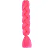 Trenzas Grandes de Fibra Sintética de Comercio Exterior, Trenzas de Colores, Peluca, Cabello para Trenzas Jumbo, Rastas Africanas, Cabello para Crochet