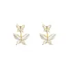 Un Par de Pendientes de Mariposa para Mujer, Diseño de Nicho para Primavera y Verano, Lujo Ligero y Sensación de Alta Gama, Pendientes Pequeños y Únicos con un Temperamento Distintivo