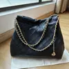 Bolsa Tote Padrão Diamante 26TB, Bolsa Hobo Fashion e Versátil, Mini Bolsa de Compras, Bolsa Feminina com Corrente Estilo Chanel, Tendência Retrô
