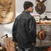 Camisa de alta gama con patrón de nudo de bambú para hombre, manga larga, primavera otoño 2026, nueva chaqueta retro americana, marca de moda para hombre, camisa holgada