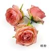 Simulação Roasted Edge Rose Retro Curled Edge Flower DIY Headwear Gift Box Hairpin Flower Accessories Home Photography Pequenos ornamentos
