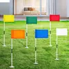 Fornecimento Transfronteiriço Bandeiras de Golfe, Opções Multicores, Bandeiras Monocromáticas, Mini Bandeiras de Golfe, Bandeiras de Alvo para Putting