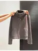 Cardigã de malha com zíper vermelho para mulheres, outono e inverno de 2026, espessado, estilo casual, suéter de gola alta, top relaxado e estiloso