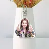 Llavero de doble cara con respaldo blanco de acrílico de Rainie Yang, colgante para bolsa de apoyo de fans, colgante para mochila, mercancía de celebridad, diseño personalizado disponible