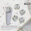 Joias para unhas populares online populares atacado acabamento brilhante pilha Diamante Cor Mágica strass de fundo pontiagudo liga metálica decoração de unha