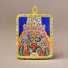 Pingente Thangka de Xizang Zakilam Quadrado Liga de Titânio Dourado Vários Padrões de Minério Pode Escolher Direto da Fábrica