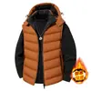 Nuevo chaleco deportivo casual de canalé con capucha para otoño e invierno, calidad, para hombres y mujeres, engrosado y cálido, sin mangas, adecuado para parejas
